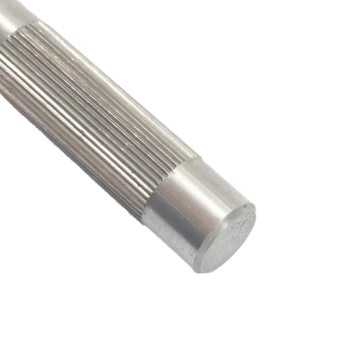 Goupille de cheville en acier métallique moletée droite de précision personnalisée