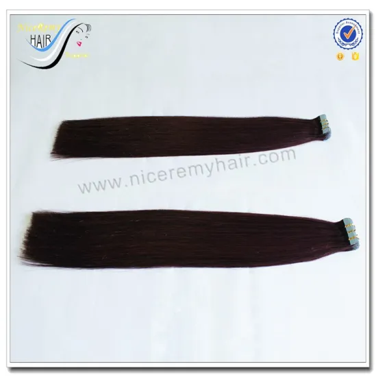100 human hair wholesale tape hair extensions Fast shipping in alibaba
