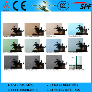 3-12mm Tinted Glass in Foshan with AS/NZS2208:1996