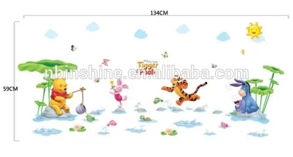 Cartoon wall sticker , large decorative wall sticker , wall decor stickers
