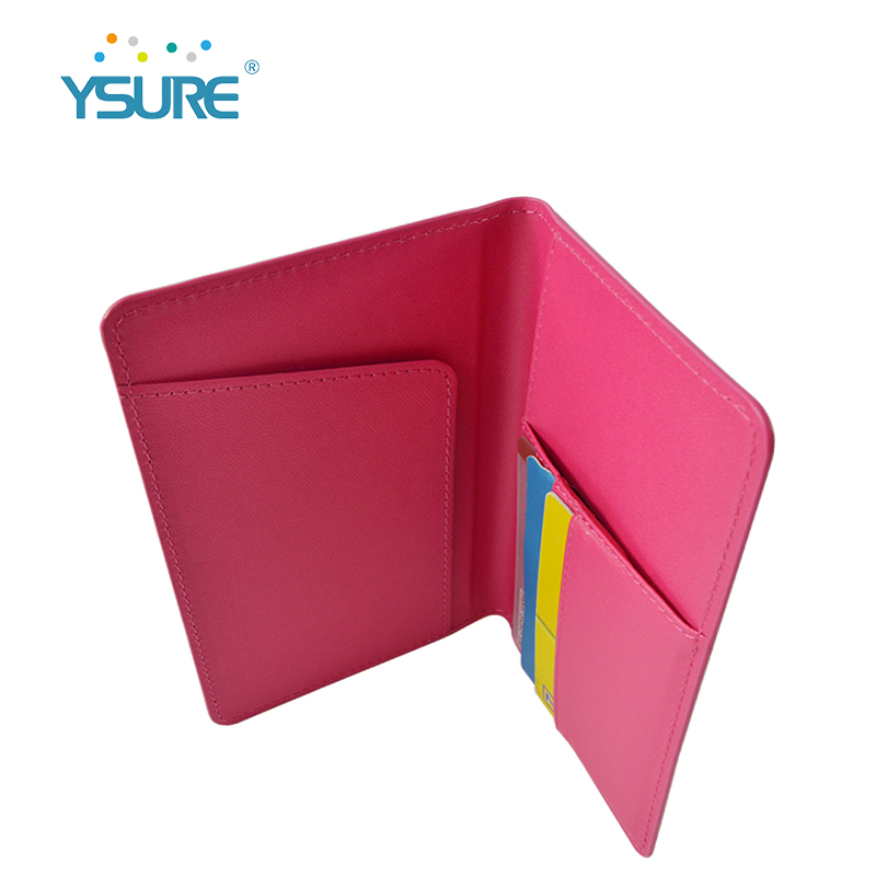 Ysure Custom Logo - Porte-cartes de crédit en cuir avec logo