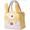 Yellow Cartoon Thermal Bag With Cute Rabbit Ears