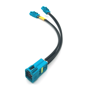 Quard Mini Fakra to Dual Mini Fakra Cable