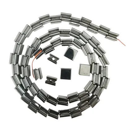 Popular Silver Hematite Cube Beads (8x8x5mm) for Jewelry Making