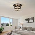 4-Light Retro Vintage Metal Rustic Ceiling Lamp