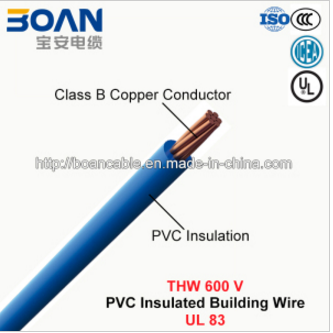 Thw, Building Wire, PVC Insulated Wire (UL 83)