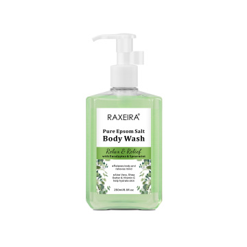 Pure Epsom Salt Organic Body Wash with Eucalyptus & Spearmint for Relaxation and Relief