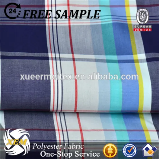Checks 100%polyester / Cotton Yarn Dyed Shirting Fabric