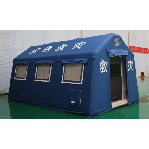 Dark-Blue Oxford Inflatable Tent for Emergency Operations