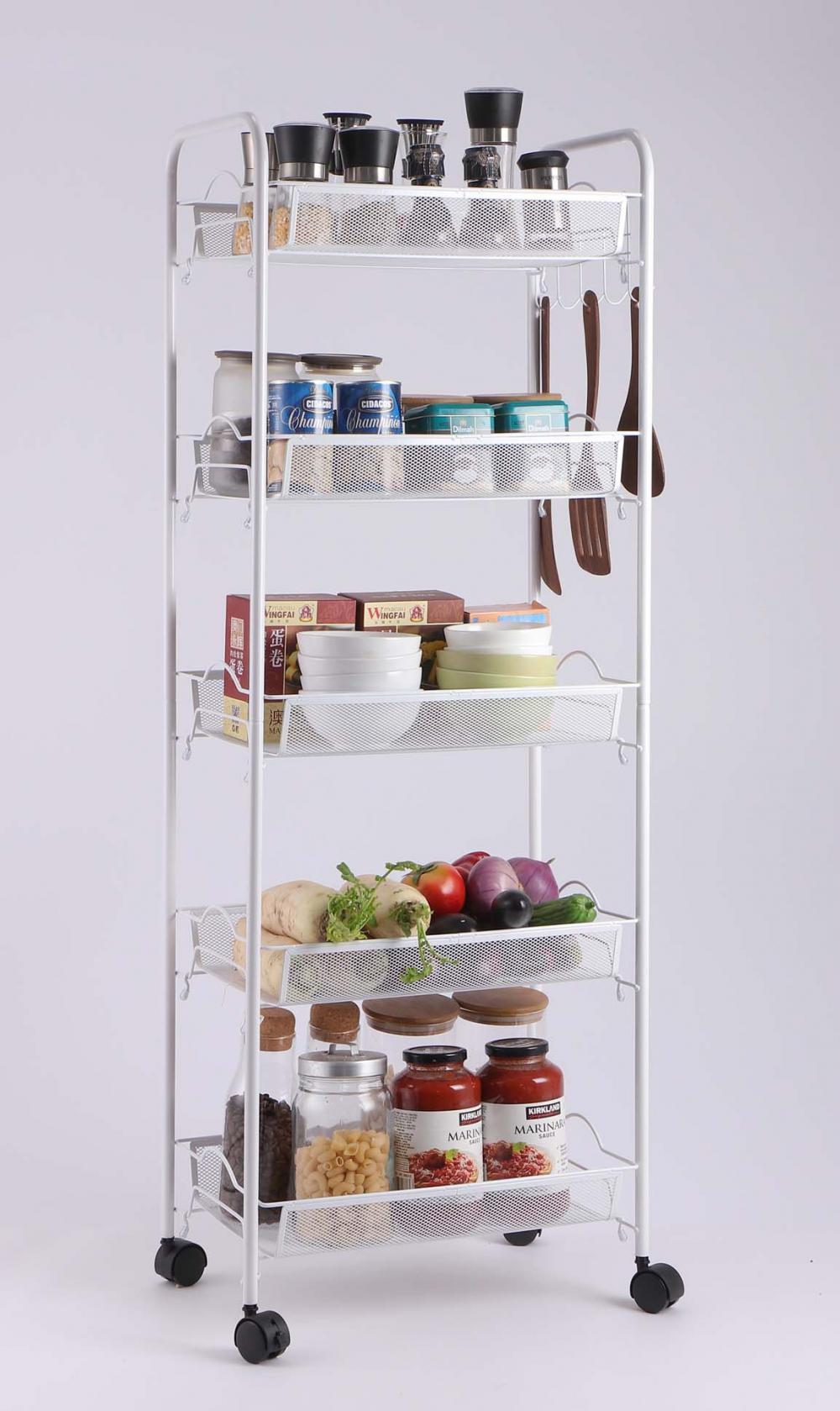 5 Tier Utility Cart Storage Organizer 2 Jpg