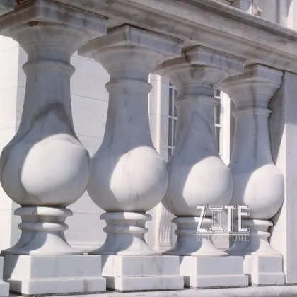 Western Style stone handrail stairs