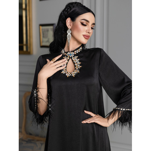 لباس ساتن پر مشکی
