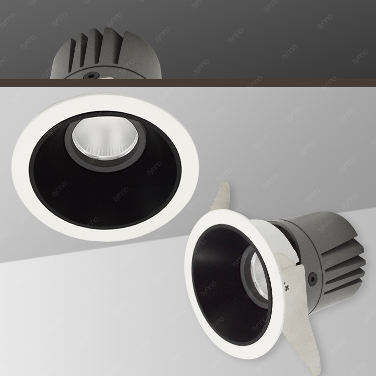 8W -os tompítható falmosó Spotlight Antiglare Kerek Downlight