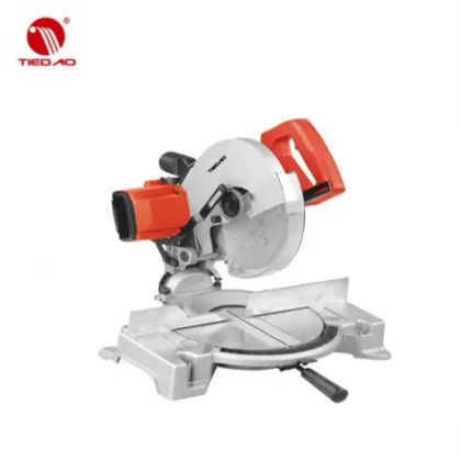 Tiedao Professional Factory Price 255mm 2200W Sliding Compound Corded Miter Saw for Aluminium Cutting