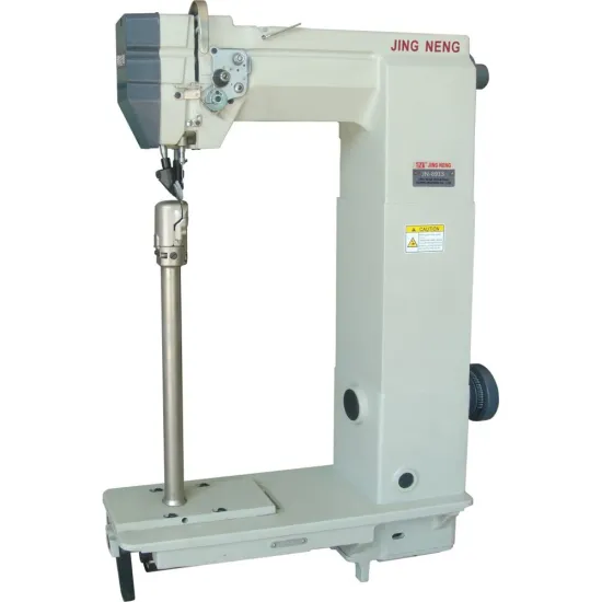High Slim Post Bed Industrial Sewing Machine with Single Needle Compound Feed for Boots Lockstitch