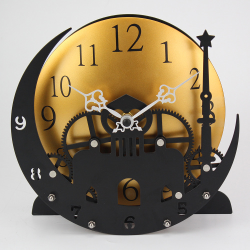 Die Moon Tower Gear Desk Clock