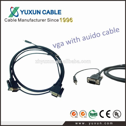 High quality different color 15 pins VGA AUDIO composite AV cable