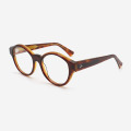 Round Bevel Acetate Unisex Optical Frames 23A3195