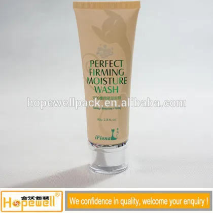 Hot stamping logo cosmetics tubes plastic facial cream tube body lotion container