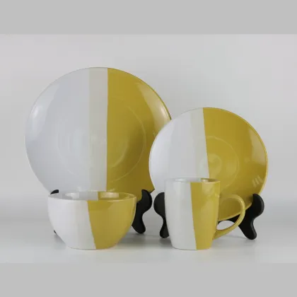 glazed kitchenware commercial dinnerware set