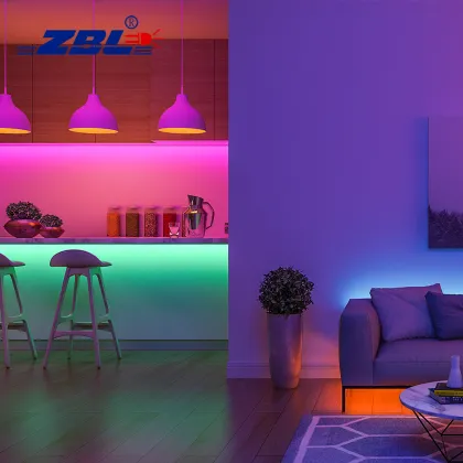 Best Selling 10mm Width RGB Light Strips with SMD5050 IC for Party Lighting