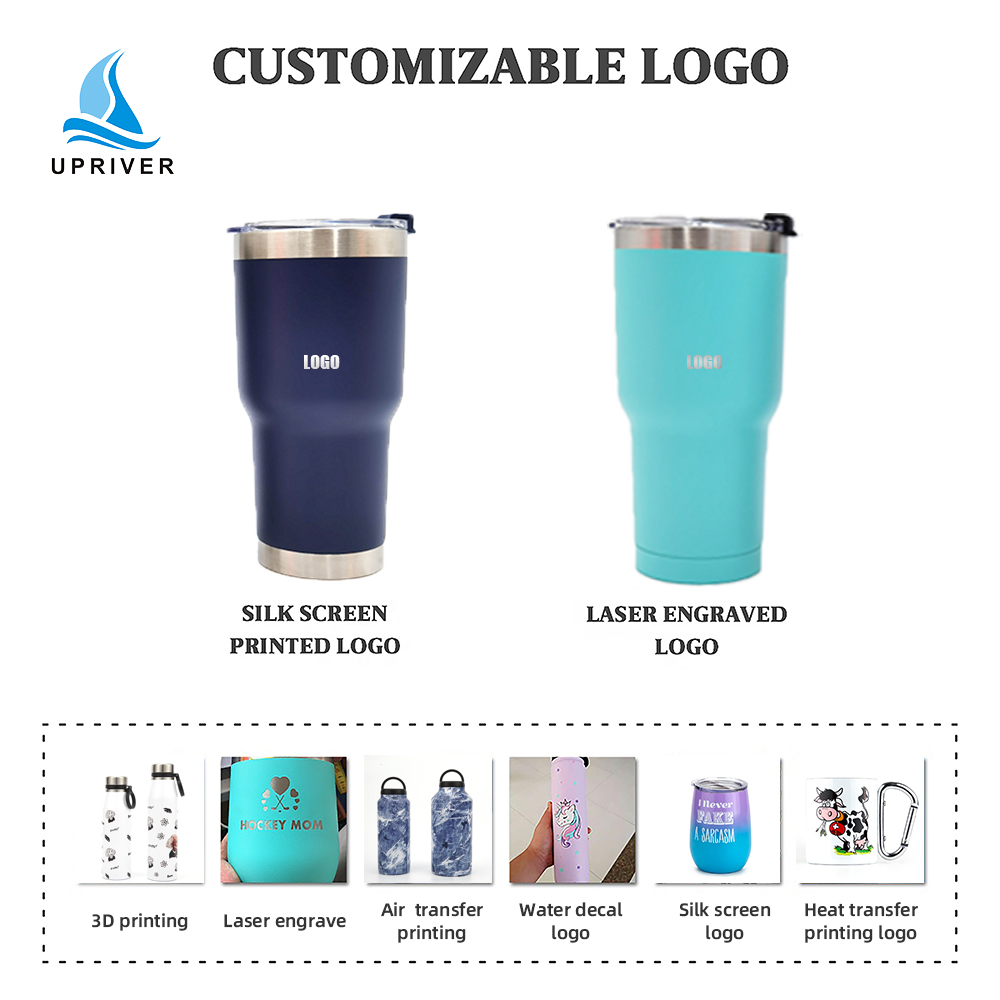 Insulated Stainless Steel Tumblers with different lids available