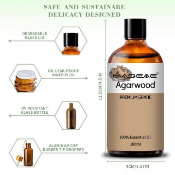 Oil de Agarwood de Extrato Puro de Atacado 100%para reduzir o estresse