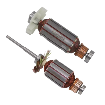 Rotor, solucan dişlisi ve solucan tekerleği düzeneği ile dairesel bıçak ve bez kesimi için profesyonel elektrikli makine