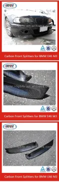 E46 M3 Carbon front bumper splitter for bmw e46 front lip splitters