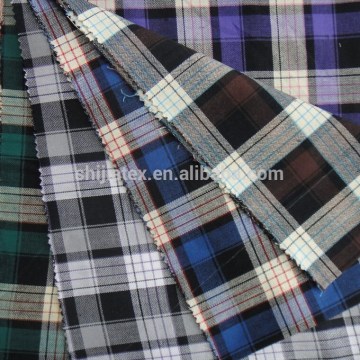 FASHION COTTON YARN DYED TWILL SHIRING CHECK FABRIC