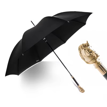 Luxury Metal Lion Snake Animal Head Handle Umbrellas for Sun Protection