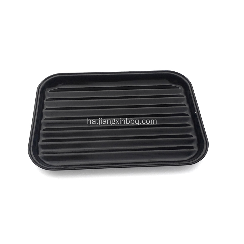 Zango Rectangular Bakin Karfe Barbecue Grill Tray