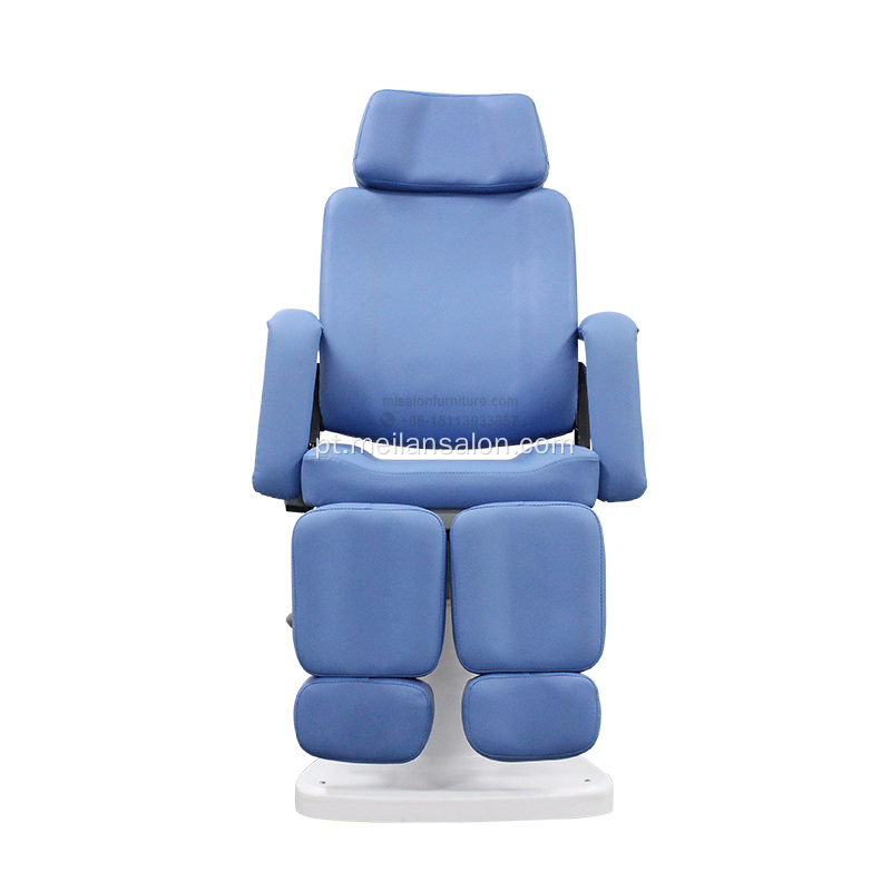 Cadeira de podologia hidráulica com apoio de pé
