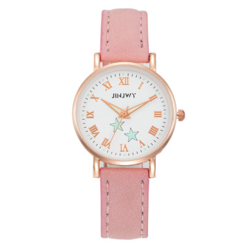 Bayanlar Charm Küçük Dial Kol Saati için Mat Deri Kayış Moda Nedensel Kuvars Saatler ile Kadınlar için Yeni Trendy Komik İzle
