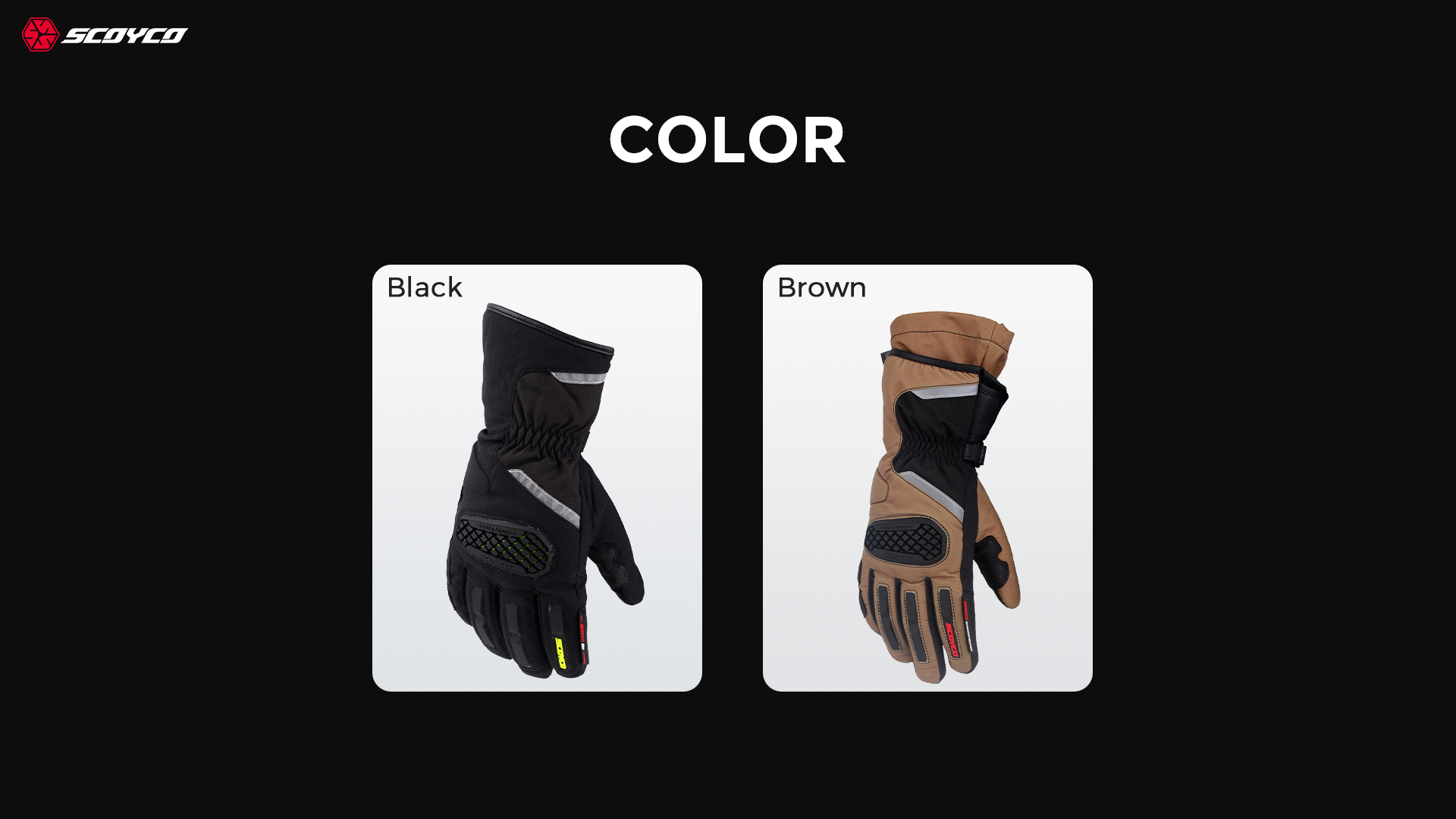 Warm bike gloves