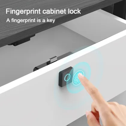 Smart fingerprint drawer lock bedside table wardrobe lock