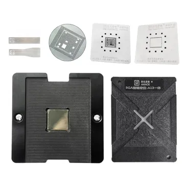 Amaoe A13 Magnetic BGA Reballing Platform Positioning Plate With 0.10mm Thickness Stencil for A13 CPU Reballing Kit