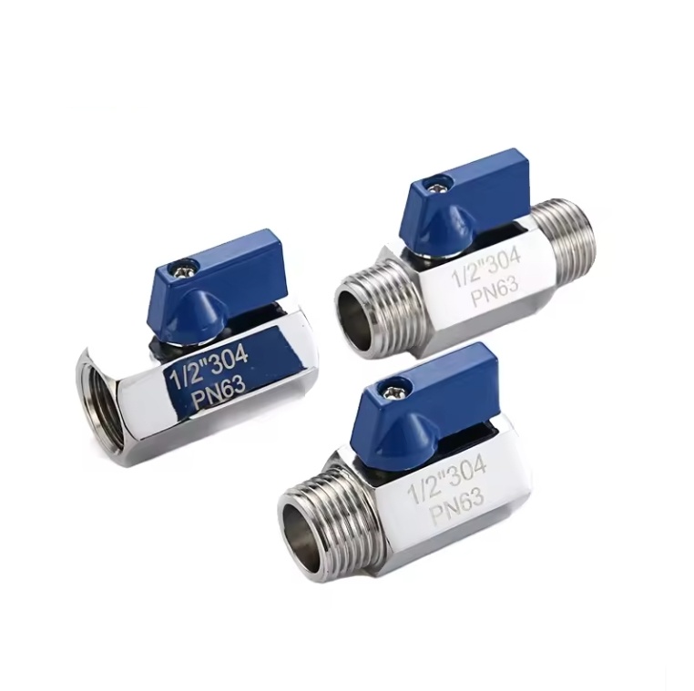 Stainless Steel 304 Sanitary Handle Mini Ball Valve