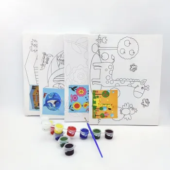 DIY Hand Painted Canvas Art Kit for Kids