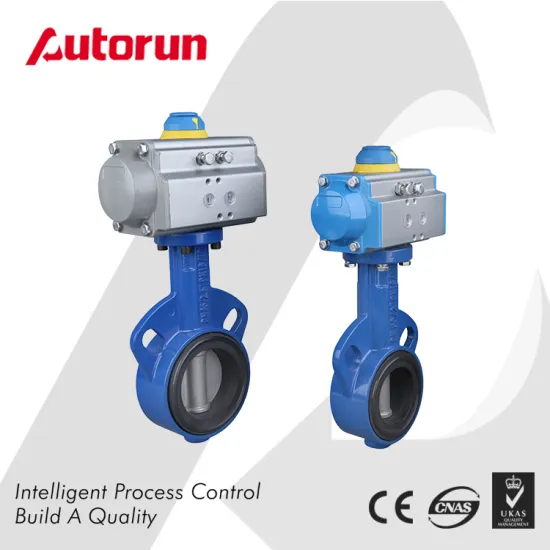 Soft Seal Pneumatic Wafer Butterfly Valve