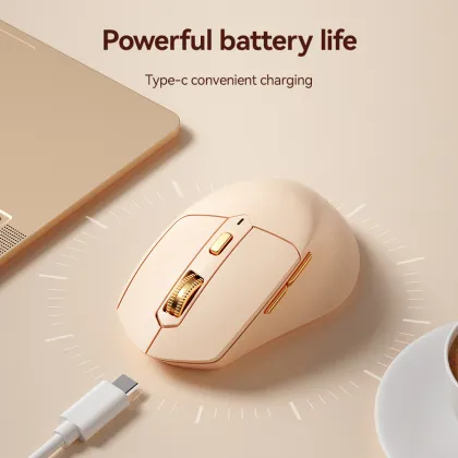 New Arrival: Cute Dual-Mode Rechargeable Wireless Silent Mouse for Laptop