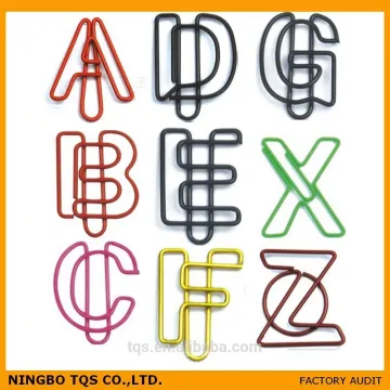 Strange Shape Different Kinds Letter Shaped Paper Clip