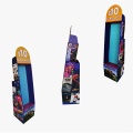 Durable Double Sided Cardboard Display Stand with Hooks