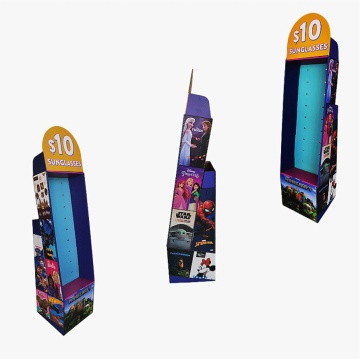 Durable Double Sided Cardboard Display Stand with Hooks