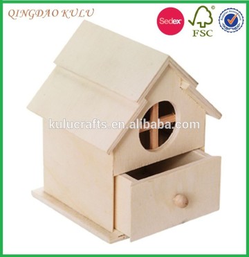 wooden window birdhouse