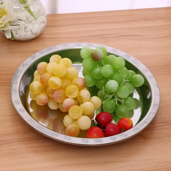 Yiwu Hotsale Stainless Steel Plate/Rice Plate