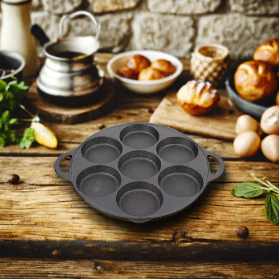 Hot Sale 7-Hole Nonstick Cast Iron Cookware for Baking Cakes