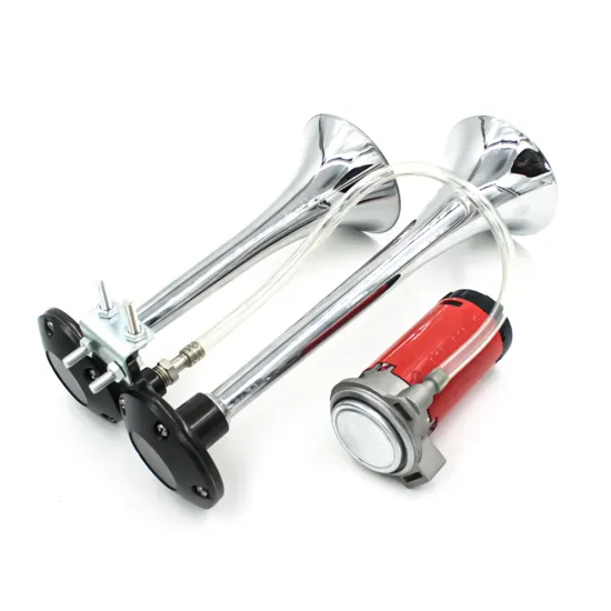 Chrome Zinc Dual Pipe 12v/24v Electric Truck Air Horn