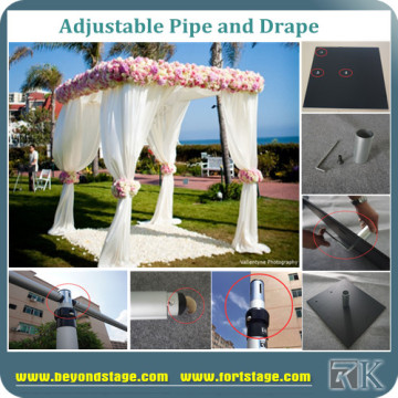 Square Wedding Backdrop Curtain Poles With Pipe and Drape Kits