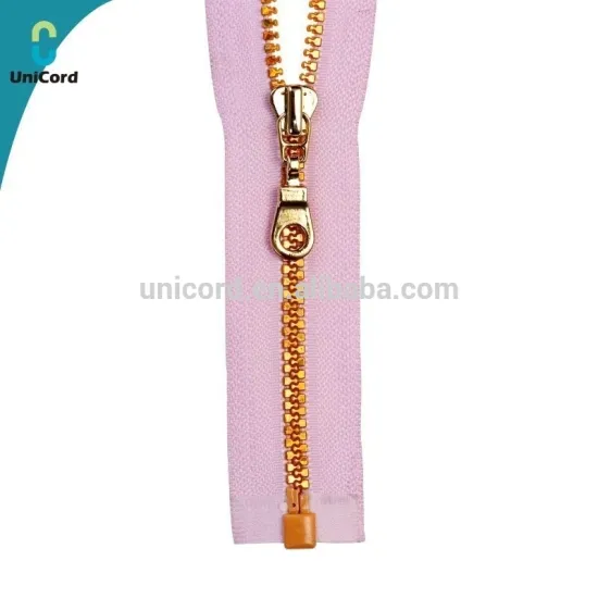 Resin Zipper Golden Teeth